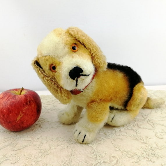 Vintage Steiff Dog Beagle With Ids 7 Inches Produced 1965 to 1967