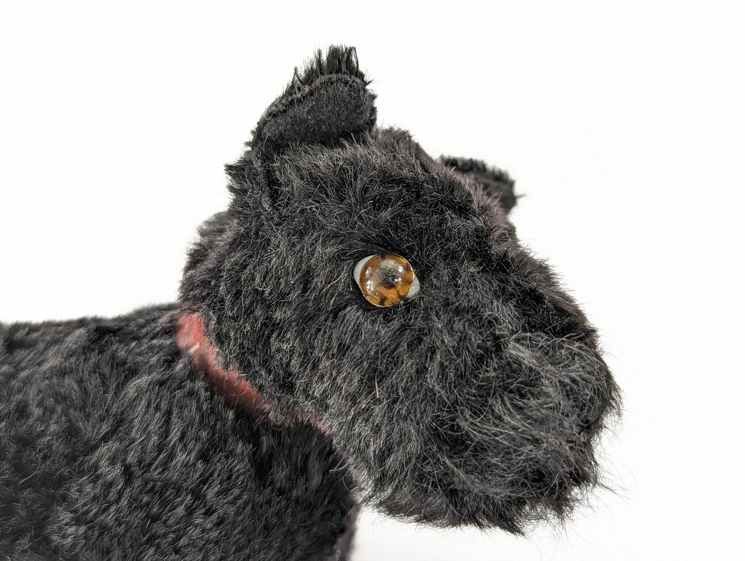 Steiff Scotty Dog Terrier Black Mohair 5 Inches 1949 to 1957