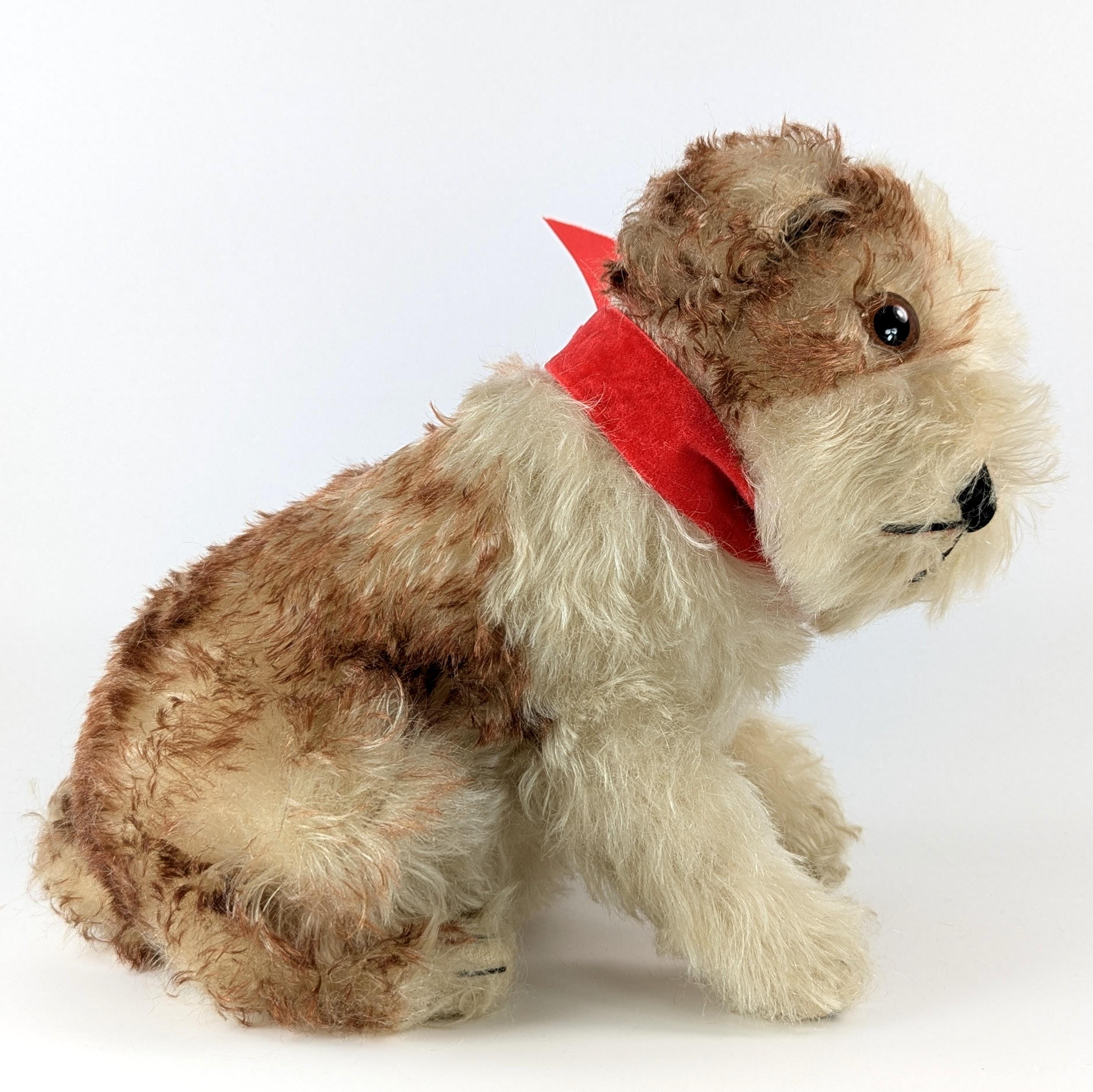 Steiff Puppy Dog Molly Large 10 Inches Sitting Vintage 1949 to
