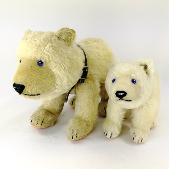 Steiff Polar Bear With ID US Zone Tag Midi 7 Inches Vintage