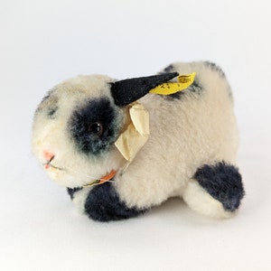 Steiff Rabbit Timmy todos os IDs em perfeito estado, 4 polegadas, vintage, produzido de 1968 a 1974
