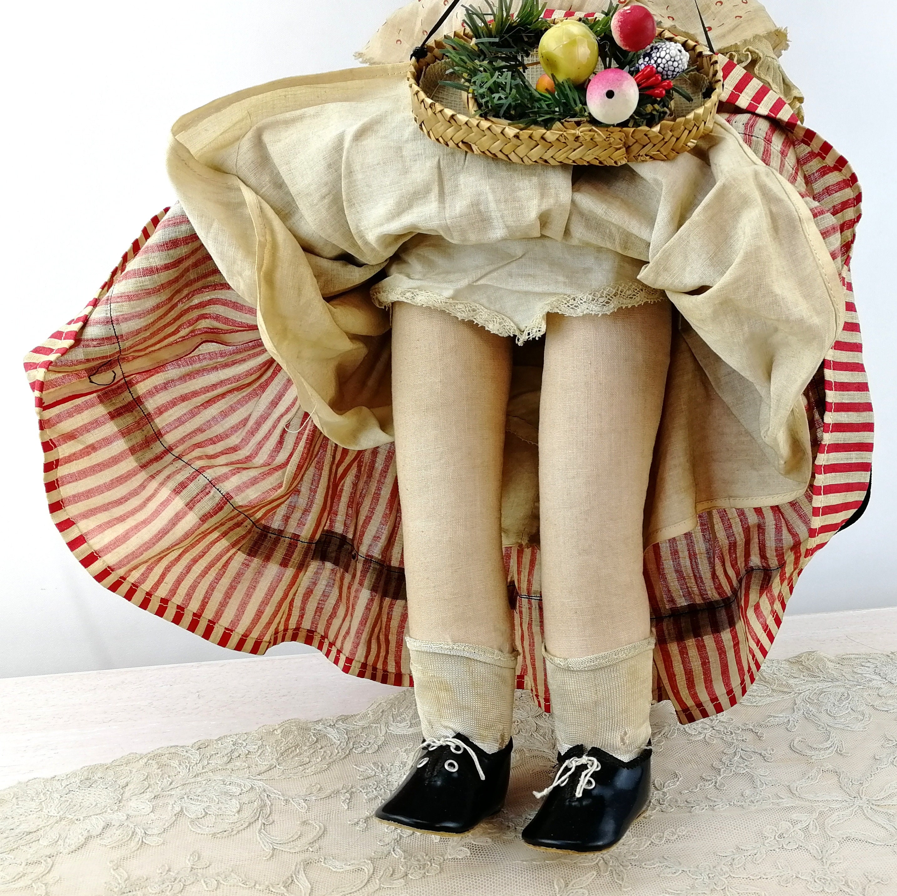 Raynal Cloth Doll made in France - Ruby Lane