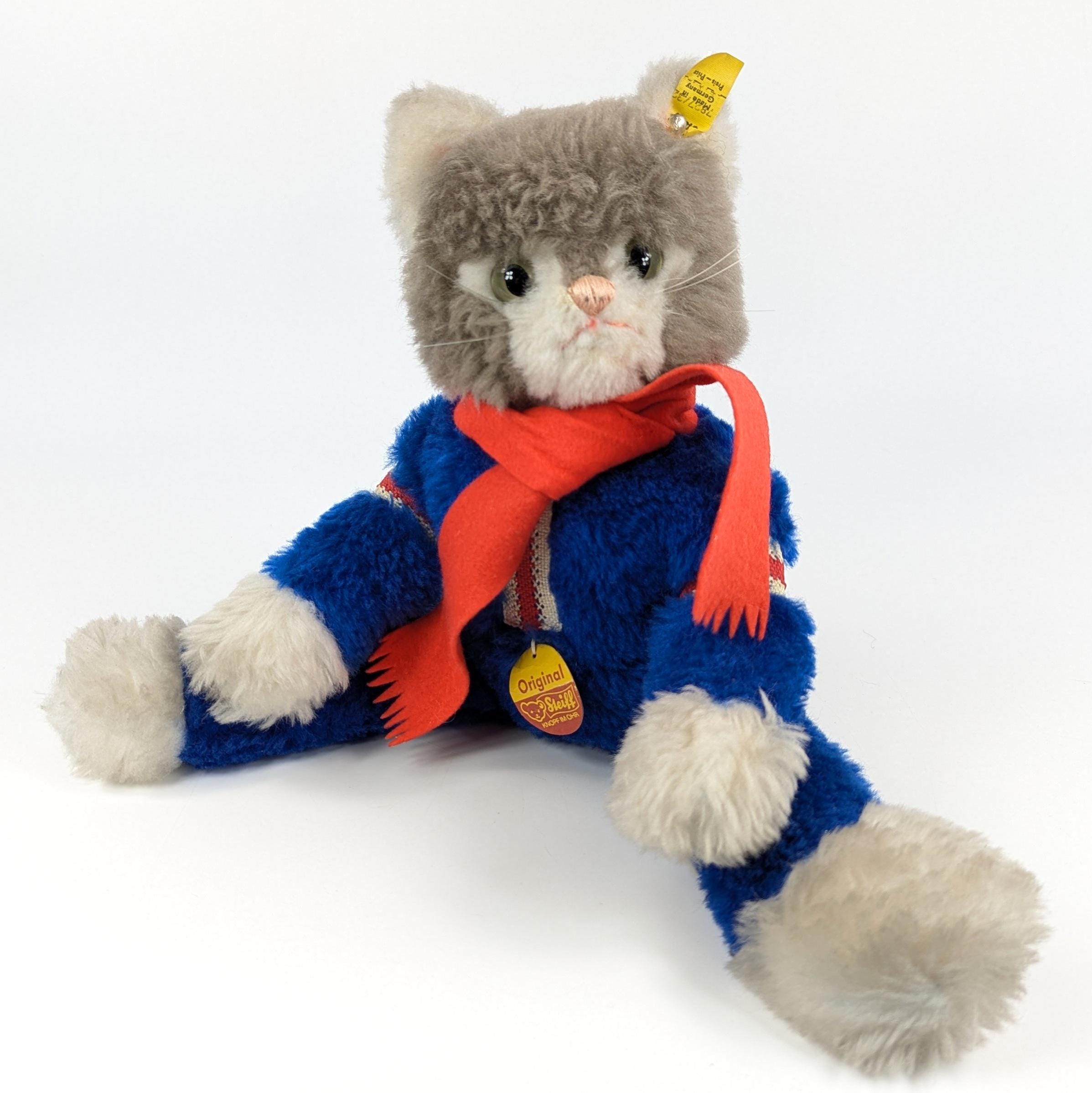 Steiff Dangling Tom Cat With All Ids 13 Inches Vintage 1972 to