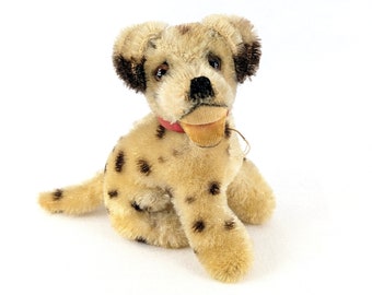 Steiff Dog Dalmatian with ID sitting smallest 4 inches vintage 1953 to 1964