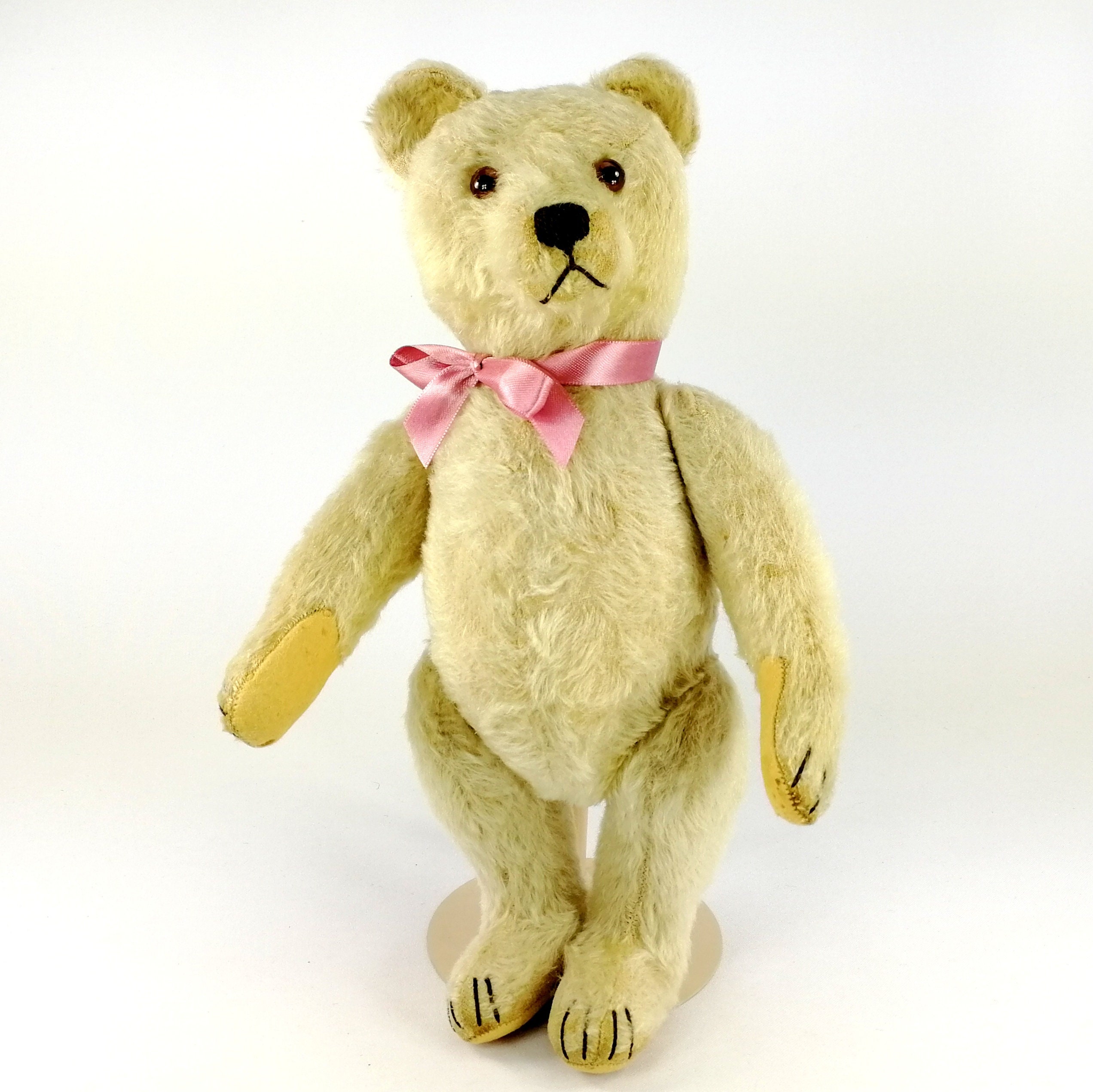 White Steiff Teddy Bear 13 Inches Vintage Made 1950 to 1964 White Steiff Teddy Bear 13 Inches Vintage Made 1950 to 1964