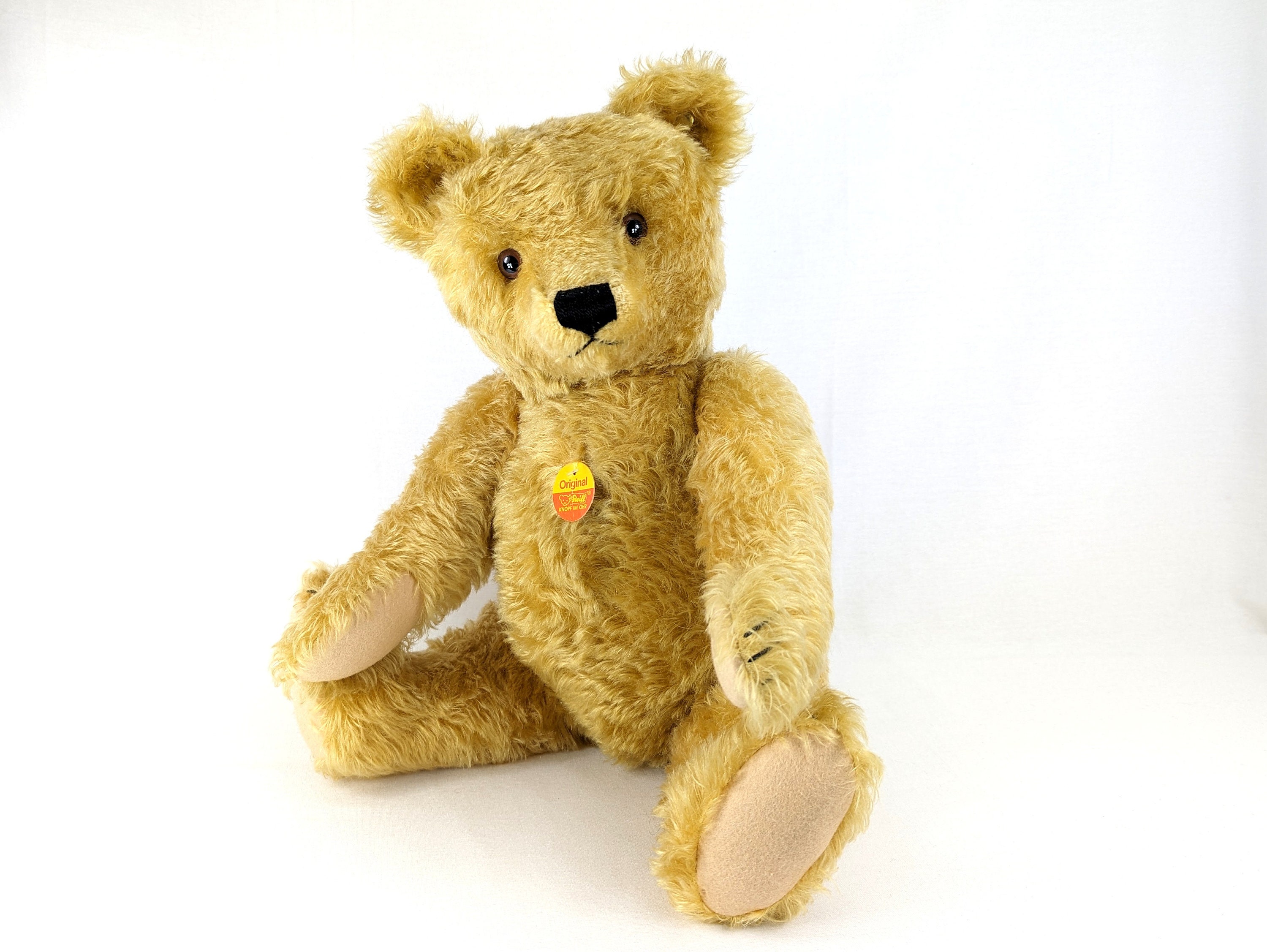 Steiff Teddy Bear 1951 Replica Yellow Large 20 Inches Steiff Teddy Bear 1951 Replica Yellow Large 20 Inches