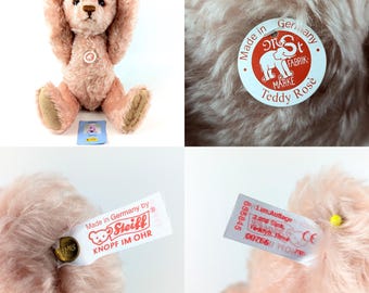 Steiff Teddy Rosé 2005 Festival Bear All Ids 17 Inches Pink