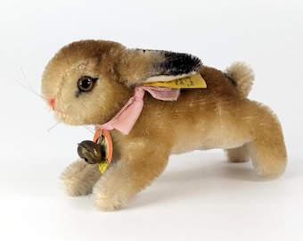 Steiff Bunny Baby Rabbit Sassy 8 Inches Original Bows Vintage 1965