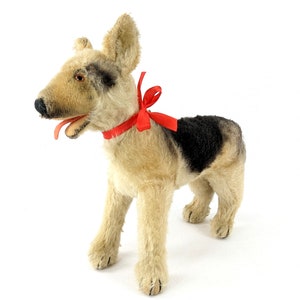 Steiff German Shepherd Dog Arco standing 9 inches produced 1957 to 1961 only