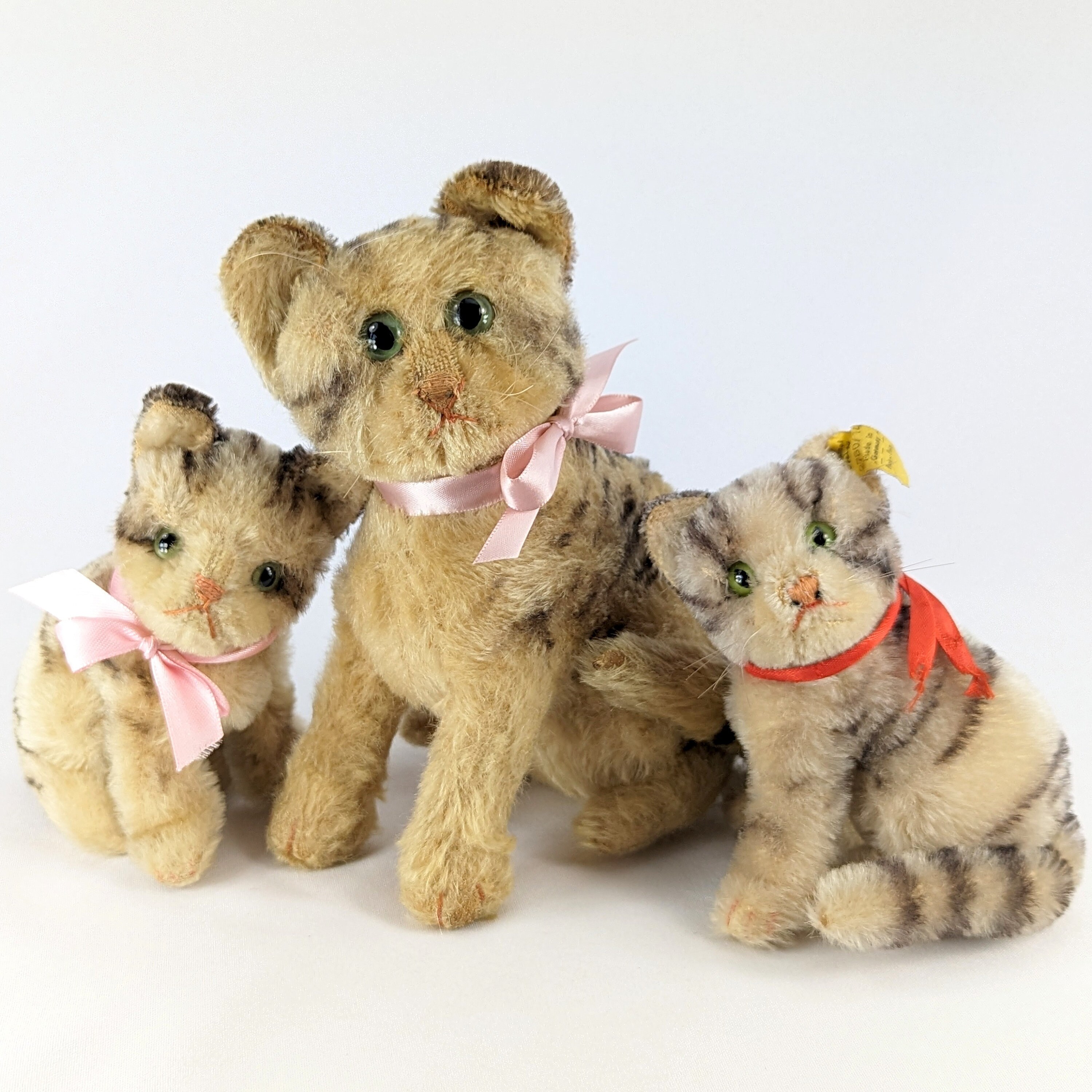 Steiff Cat Susi Sitting Tabby Largest 8 Inches Vintage 1954 to