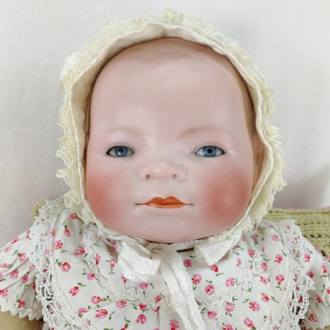 Bye Lo Baby Doll 16 Inches 1920s Bisque Head on Original Cloth Etsy