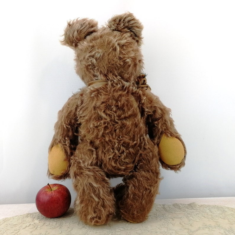 German Vintage Bear 1950s made by Hermann Teddy 16 inches tall named Zotty image 9