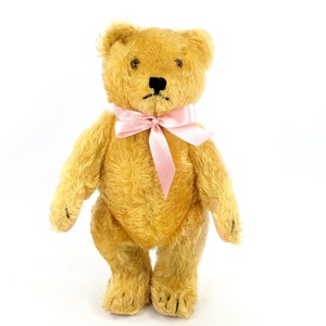 Steiff Teddy Bear 1950 to 1964 produced Vintage 9 inches yellow mohair no IDs