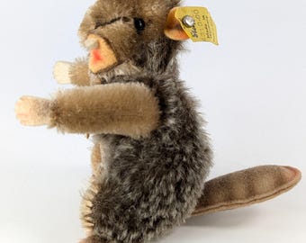 Steiff Beaver All Ids Smallest 4 Inches Vintage 1965 to 1967