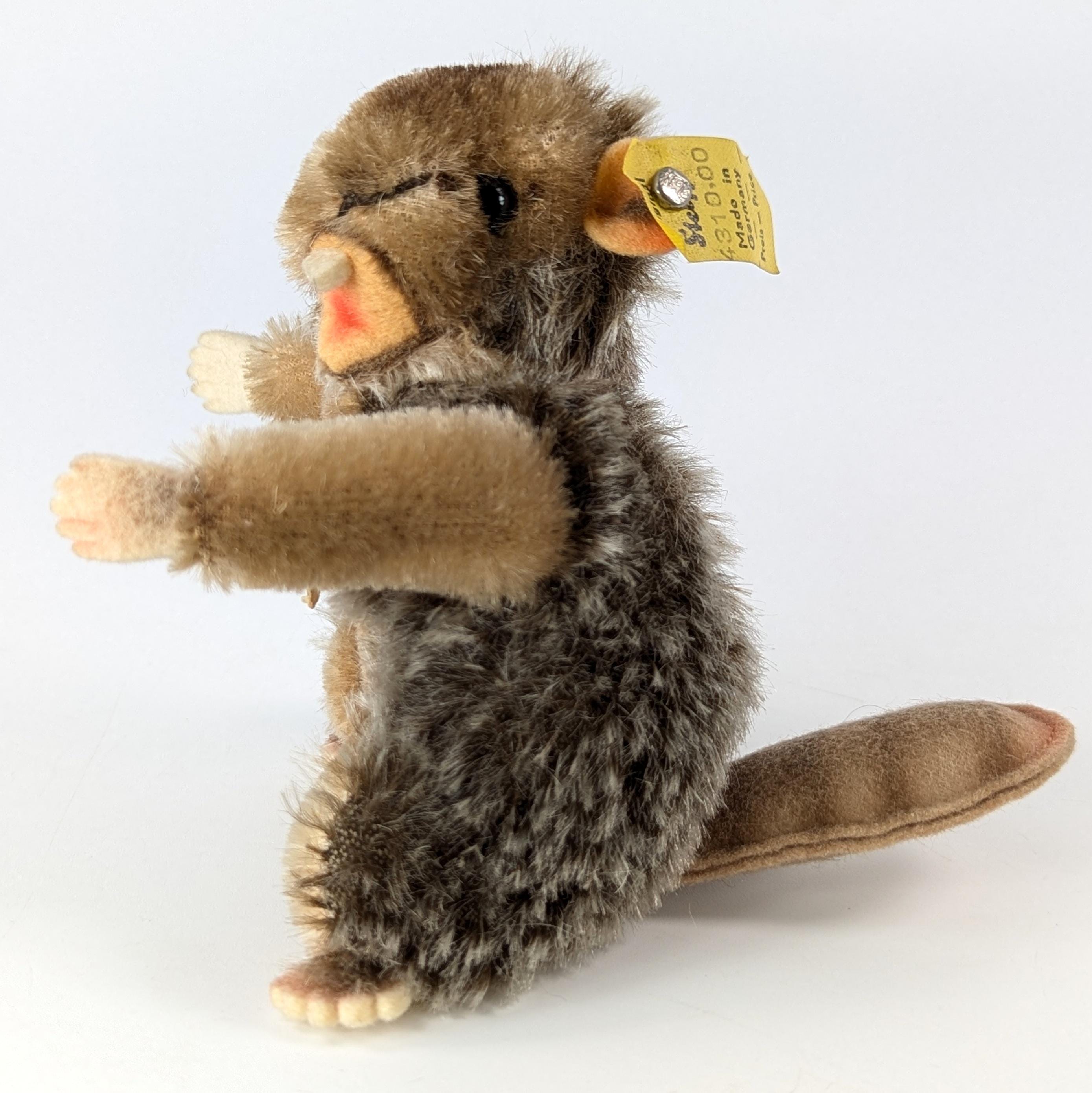 Steiff Beaver All Ids Smallest 4 Inches Vintage 1965 to 1967