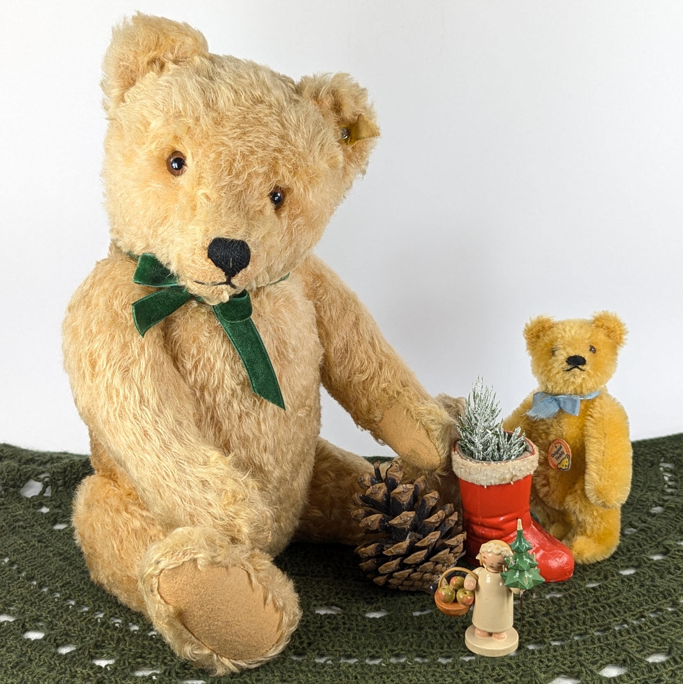 完品 シュタイフ Steiff Original Teddybear Steiff Original Teddy Bear With Ids 17 Inches Vintage 1959 to 1964