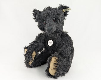 Steiff Black Teddy Bear 1912 Titanic Memorial 16 inches vintage 1992 Replica