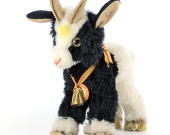 Steiff Rocky Capricorn Mountain Goat Mohair Stuffed Animal 1960s