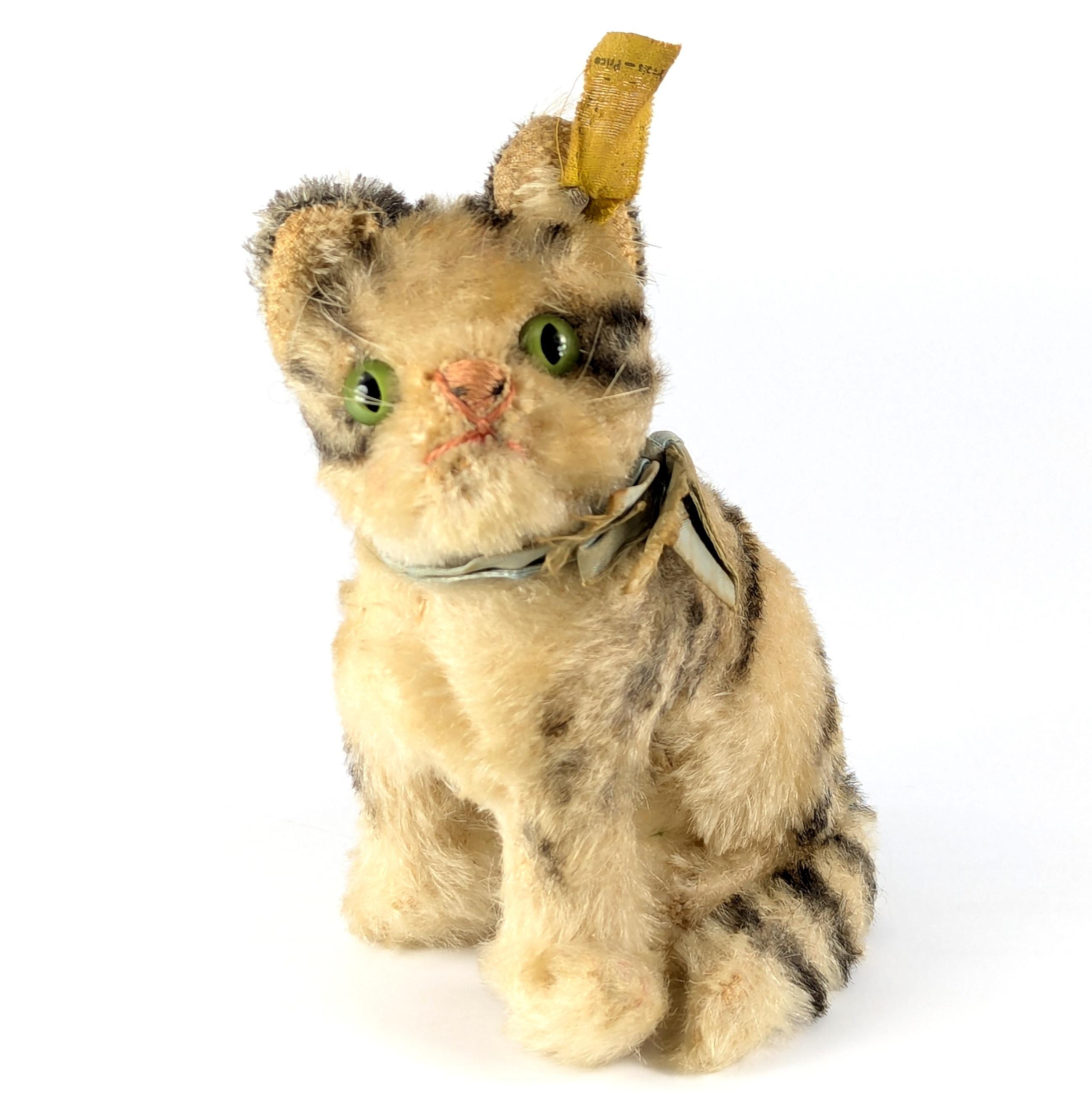 Steiff Cat Susi With Ids Sitting Produced 1965 to 1967 Midi Size 5