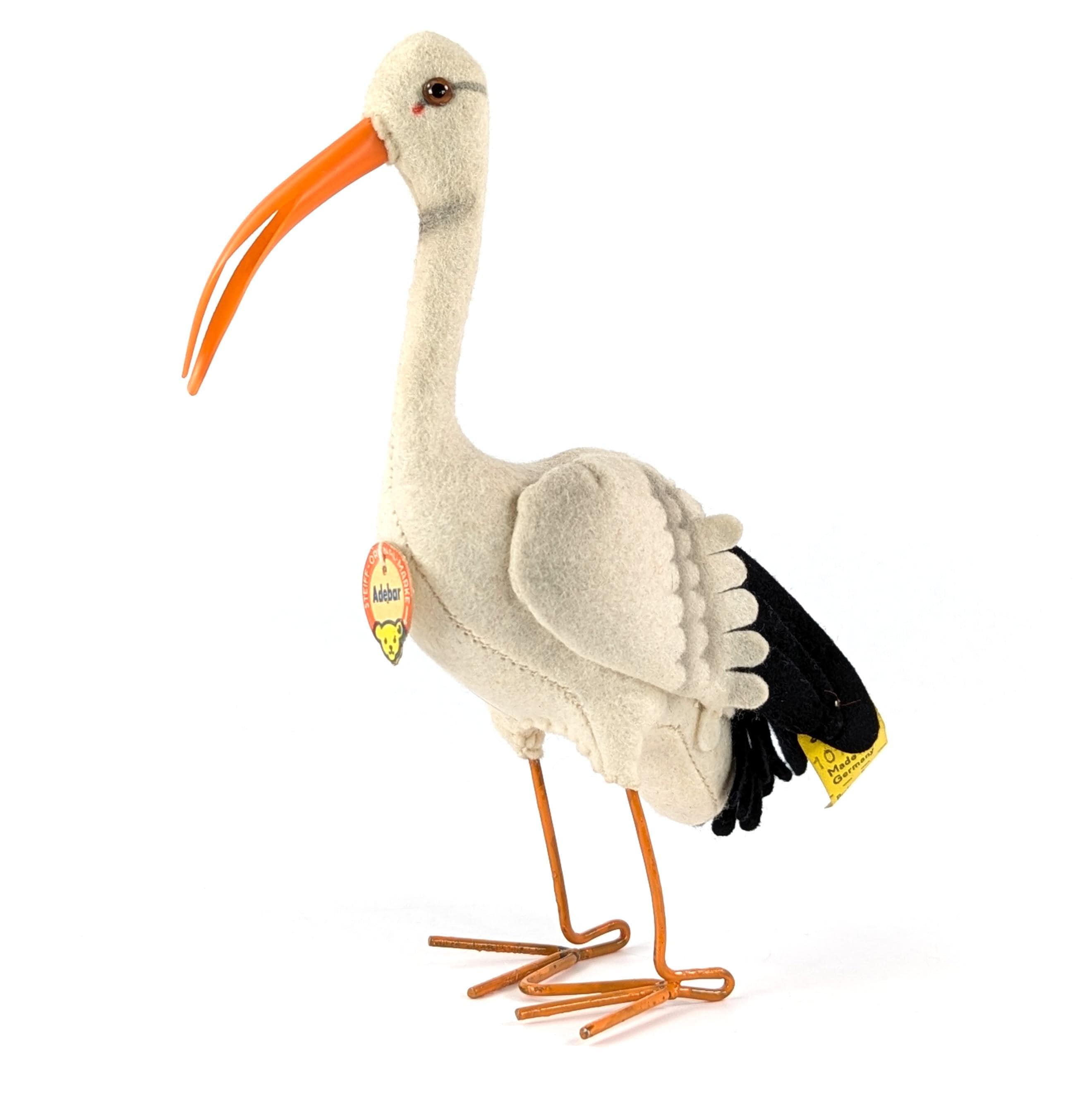 Steiff Stork Adebar All Ids Vintage 1961 Produced 7 Inches Tall