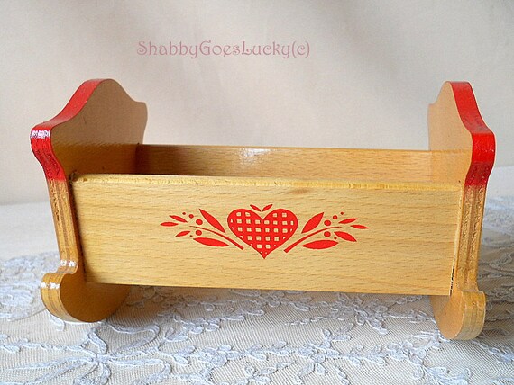 vintage doll crib