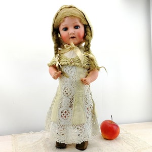 Antique 1920s German character doll Heubach Koppelsdorf large 19 inches image 1