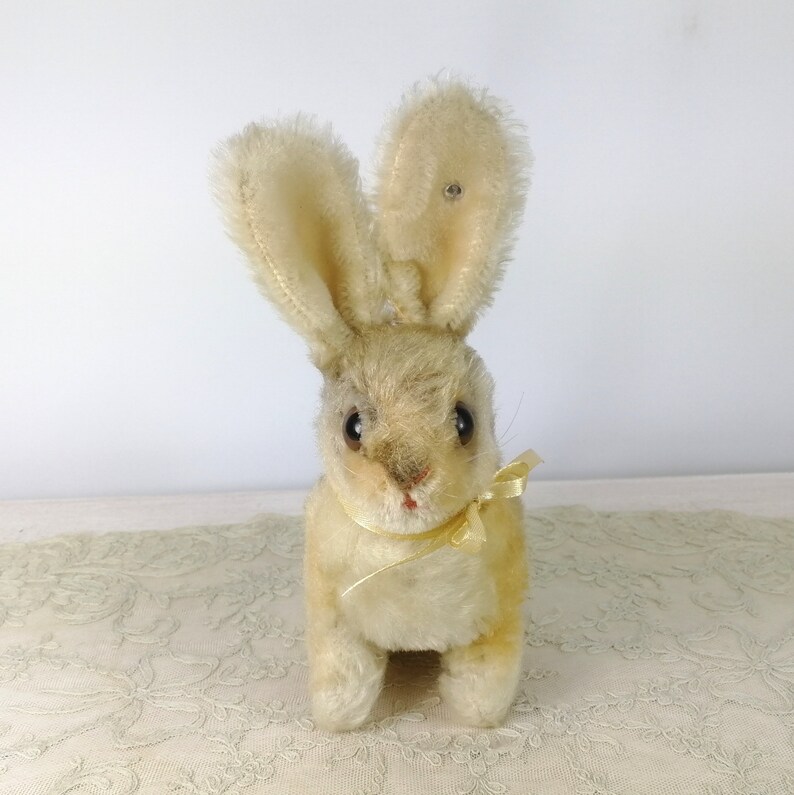 Steiff Bunny Rabbit Sonny with button midi 8 inches vintage 1968 to 1976 image 6