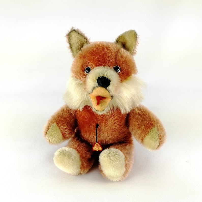 Fox Toy with shops ID 1980s vintage made by Clemens with squeaker