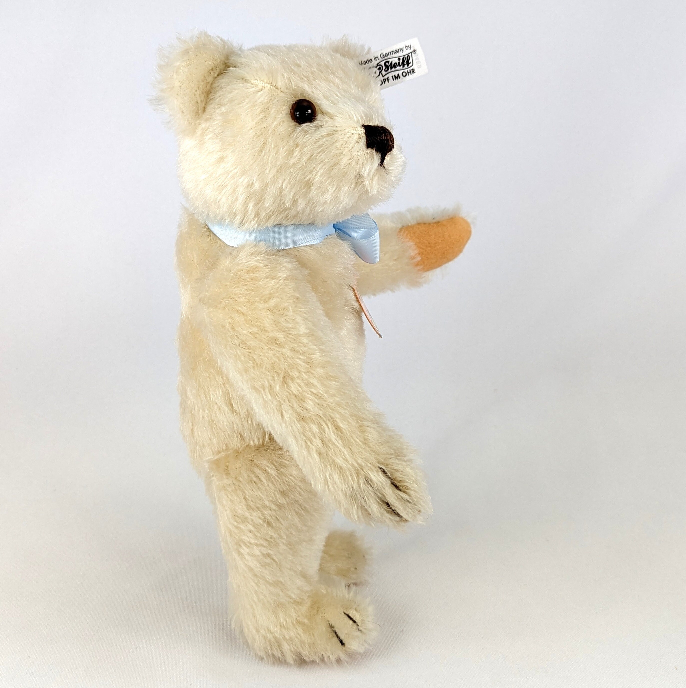 Steiff White Teddy Bear All Ids 1953 Replica Mint 10 Inches