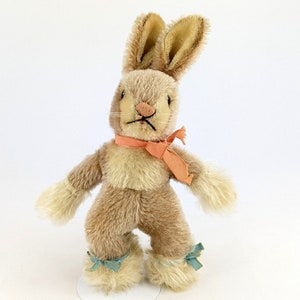 Steiff Bunny Baby Rabbit Sassy 8 inches original bows vintage 1965 to 1967 produced