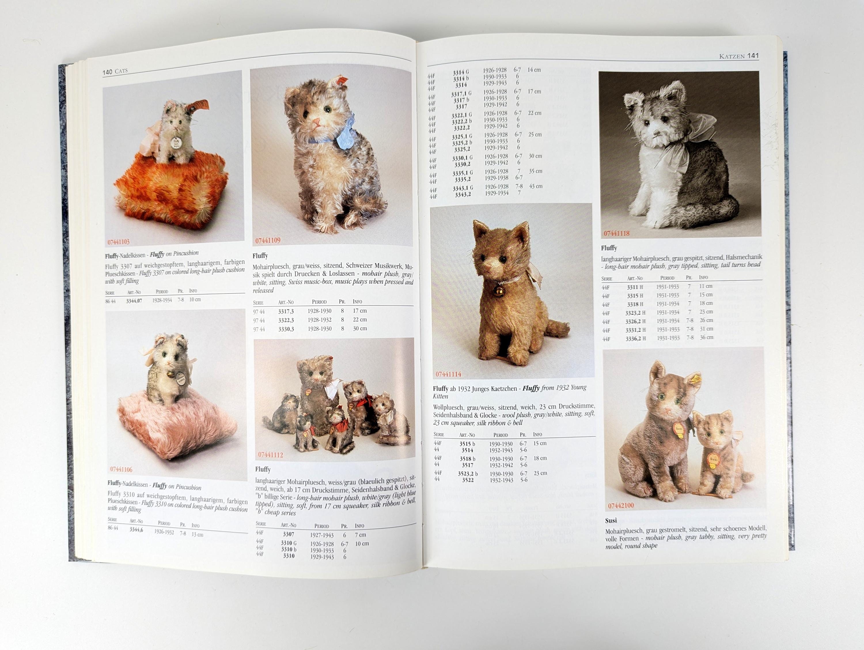 Steiff Assortment 1892 to 1943 by Gunther Pfeiffer Standard