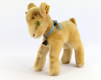 シュタイフのロバ、すべてのID付き、新品同様、10インチ、ヴィンテージ