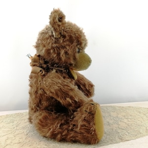 German Vintage Bear 1950s made by Hermann Teddy 16 inches tall named Zotty image 8