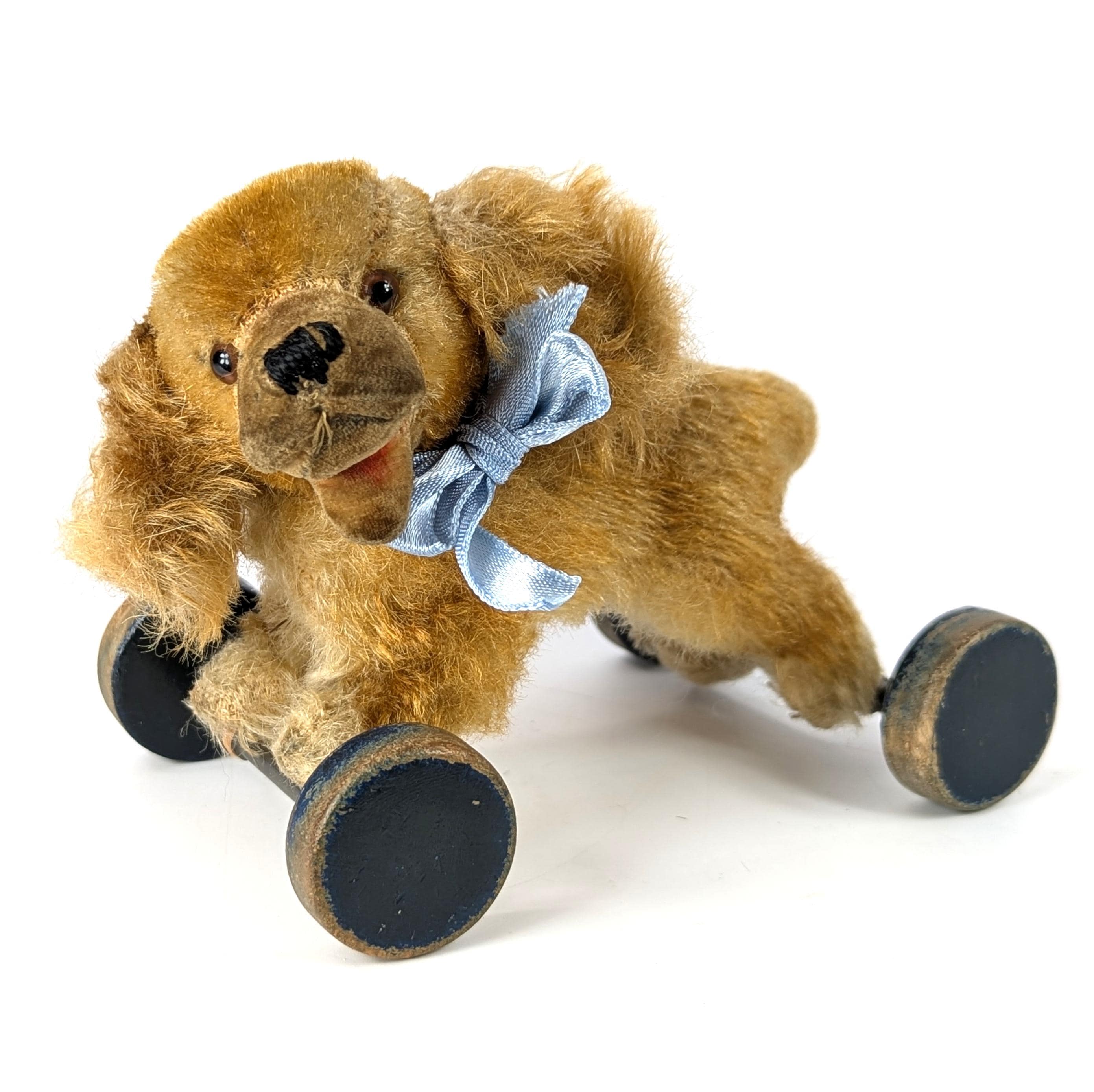 Steiff Dog on Wheels - Etsy