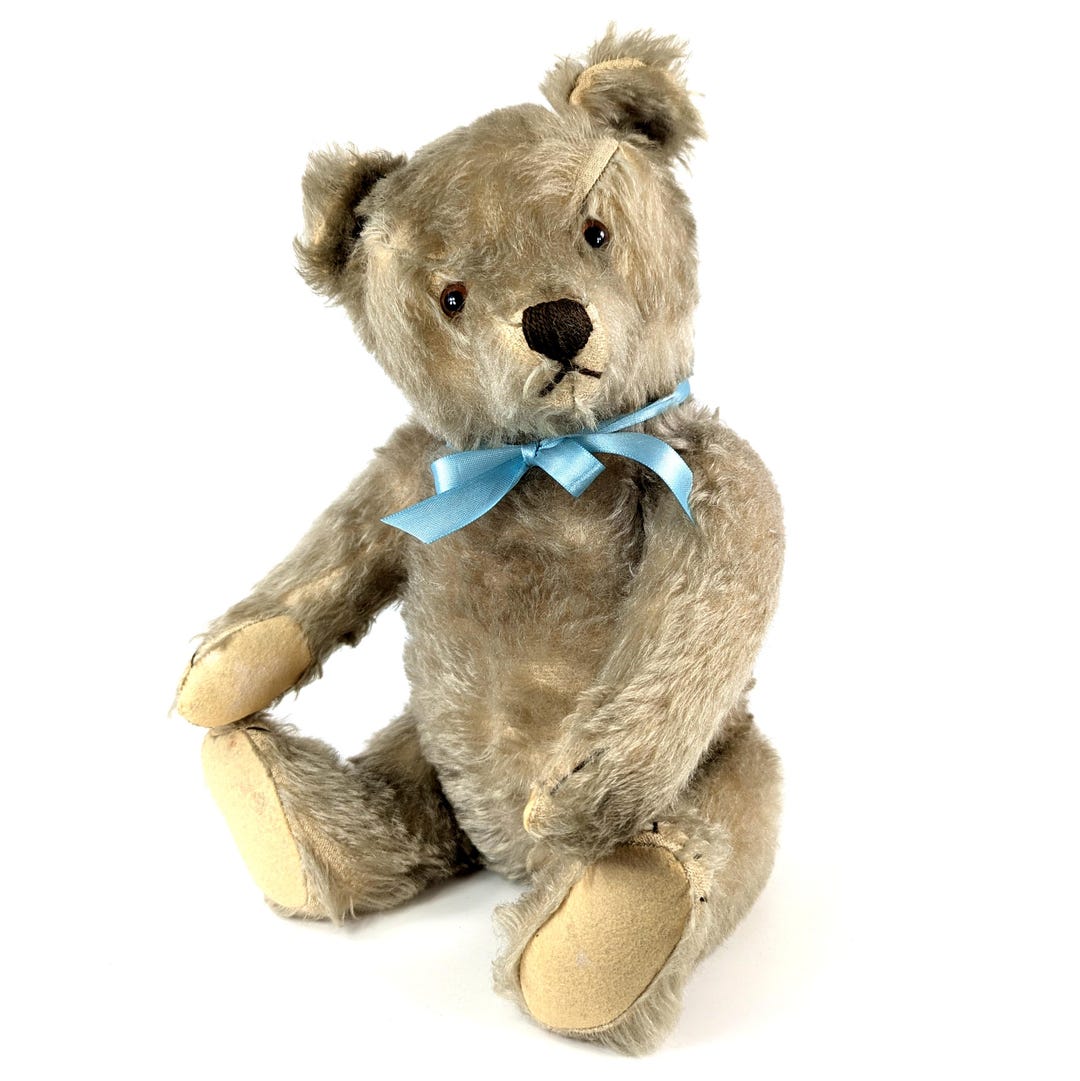シュタイフ テディベア 16インチ グレーキャラメルカラー モヘア