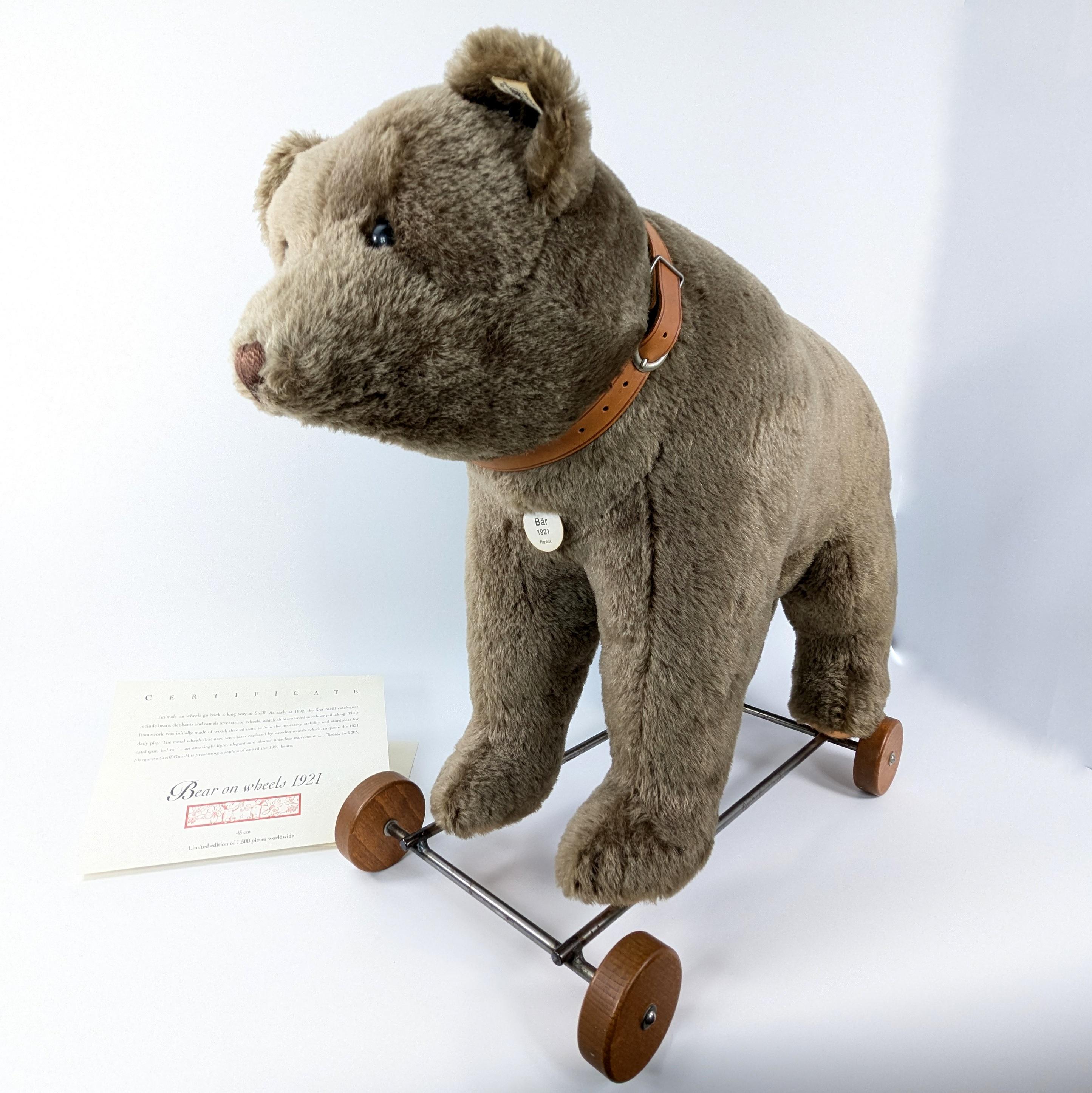 新着 Steiff bear 日本 Etsy - wheels on シュタイフ社