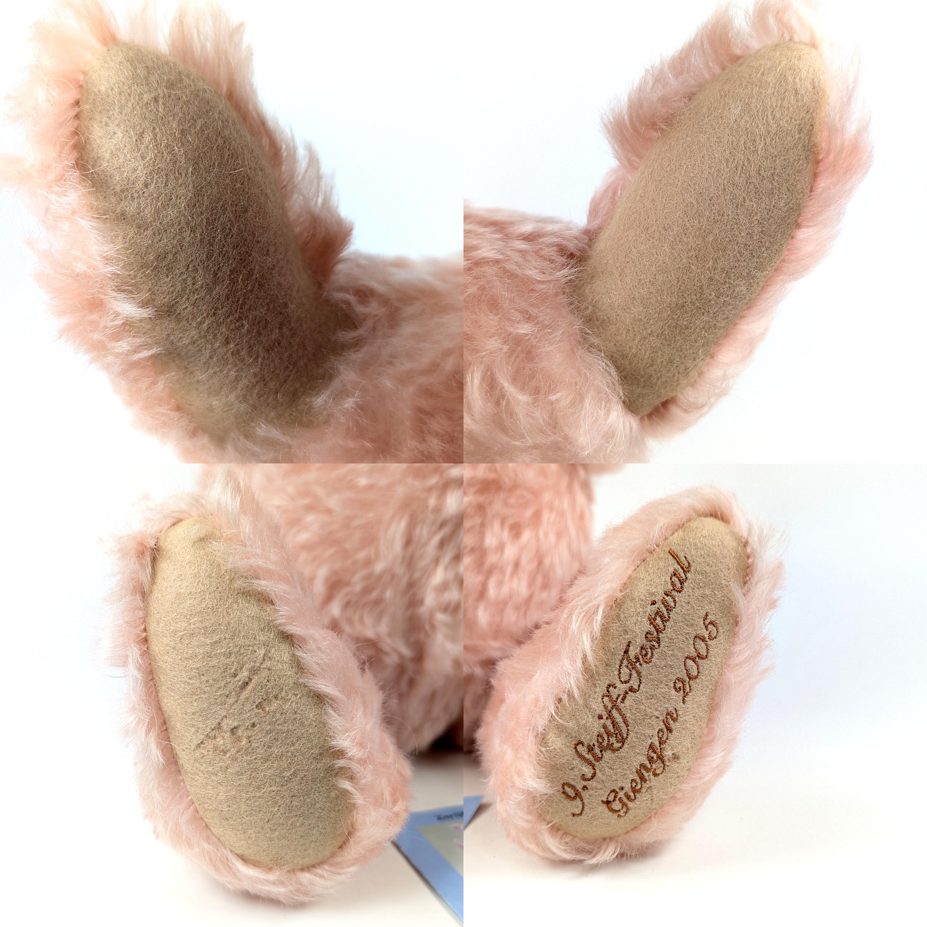 Steiff Teddy Rosé 2005 Festival Bear All Ids 17 Inches Pink