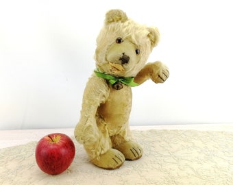 Steiff teddy bear baby well loved 1930 to 1943 vintage made 12 inches