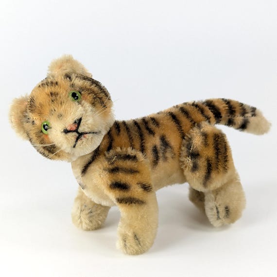 Steiff Tiger Fully Jointed Smallest 4 Inches Vintage
