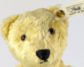 シュタイフ テディベア 1948年 レプリカ イエロー シルク ぬいぐるみ