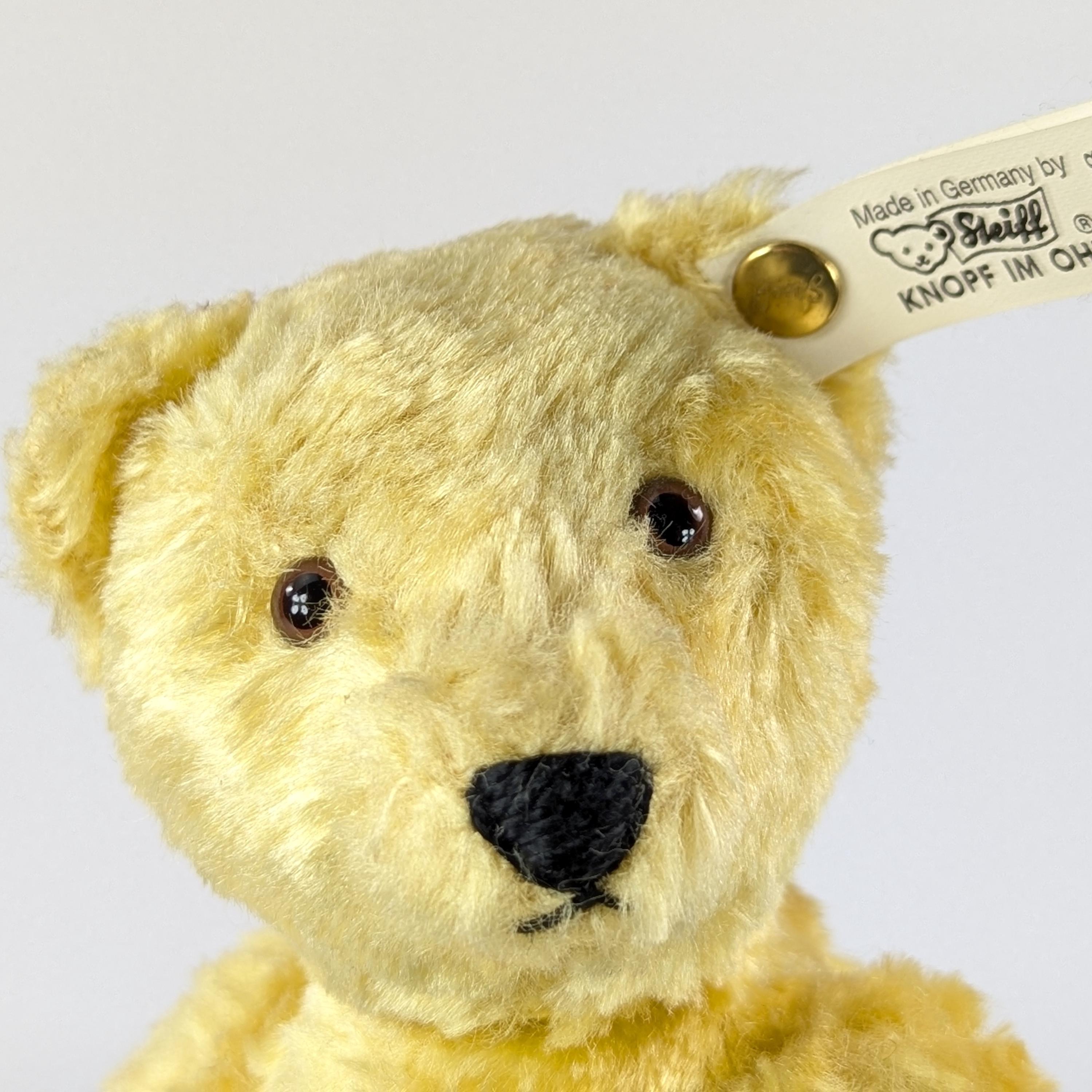 シュタイフ テディベア 1948年 レプリカ イエロー シルク ぬいぐるみ