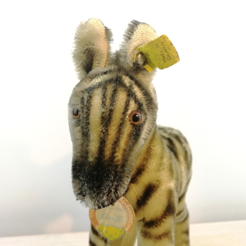 Steiff Zebra with all IDs 9 inches vintage 1966 to 67 produced | Etsy