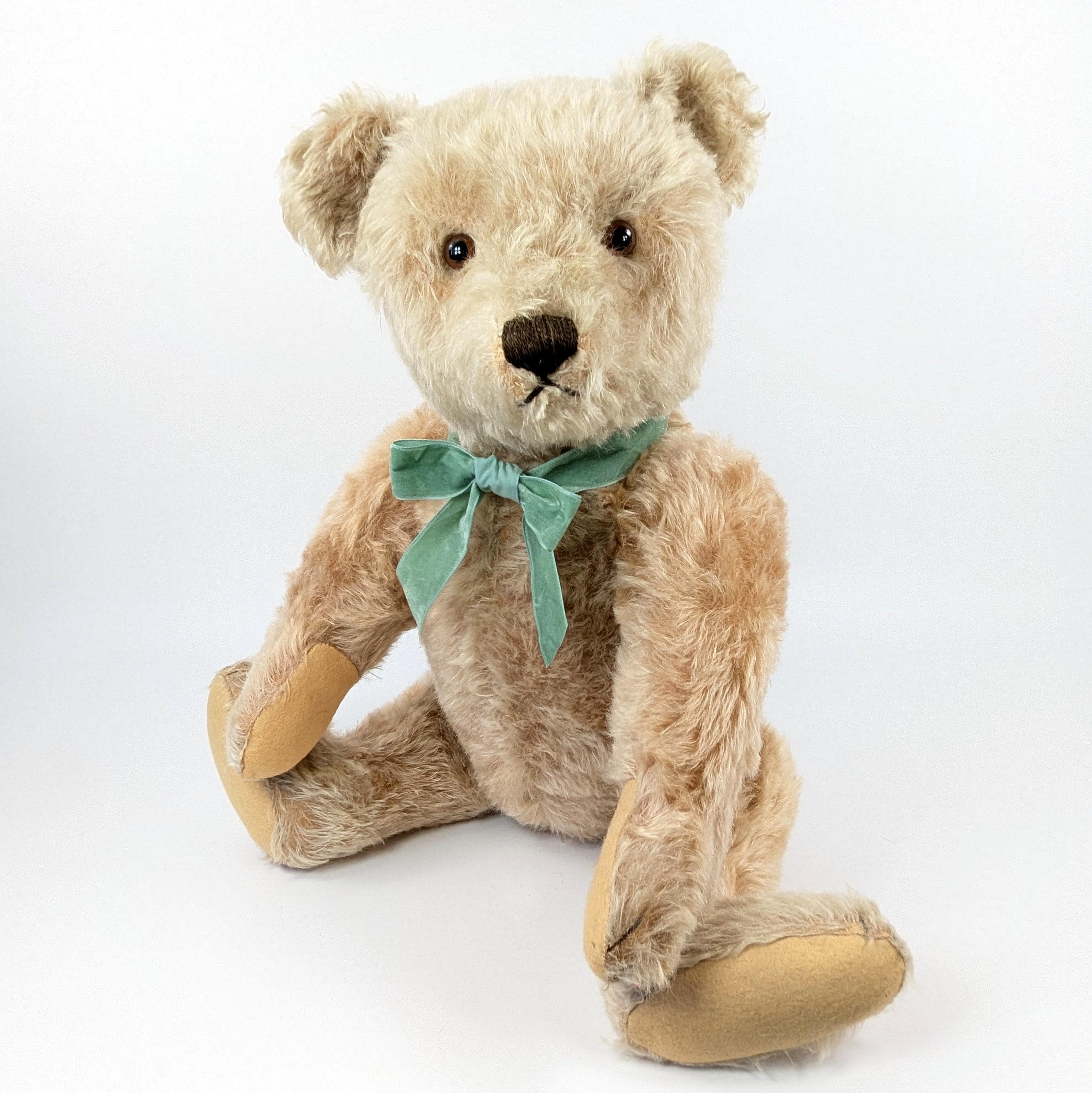 Steiff Teddy Bear large 20 inches vintage 1954 to 1964 produced light grey