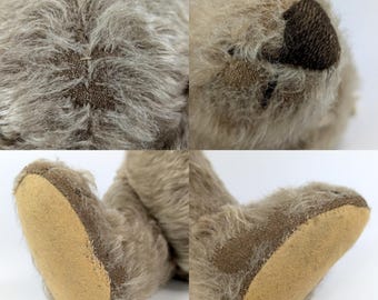 Ancien ours en peluche Steiff vers 1920 - Nounours blanc rare - Knopf im Ohr - Nounours de collection - Vorkrieg Steiff