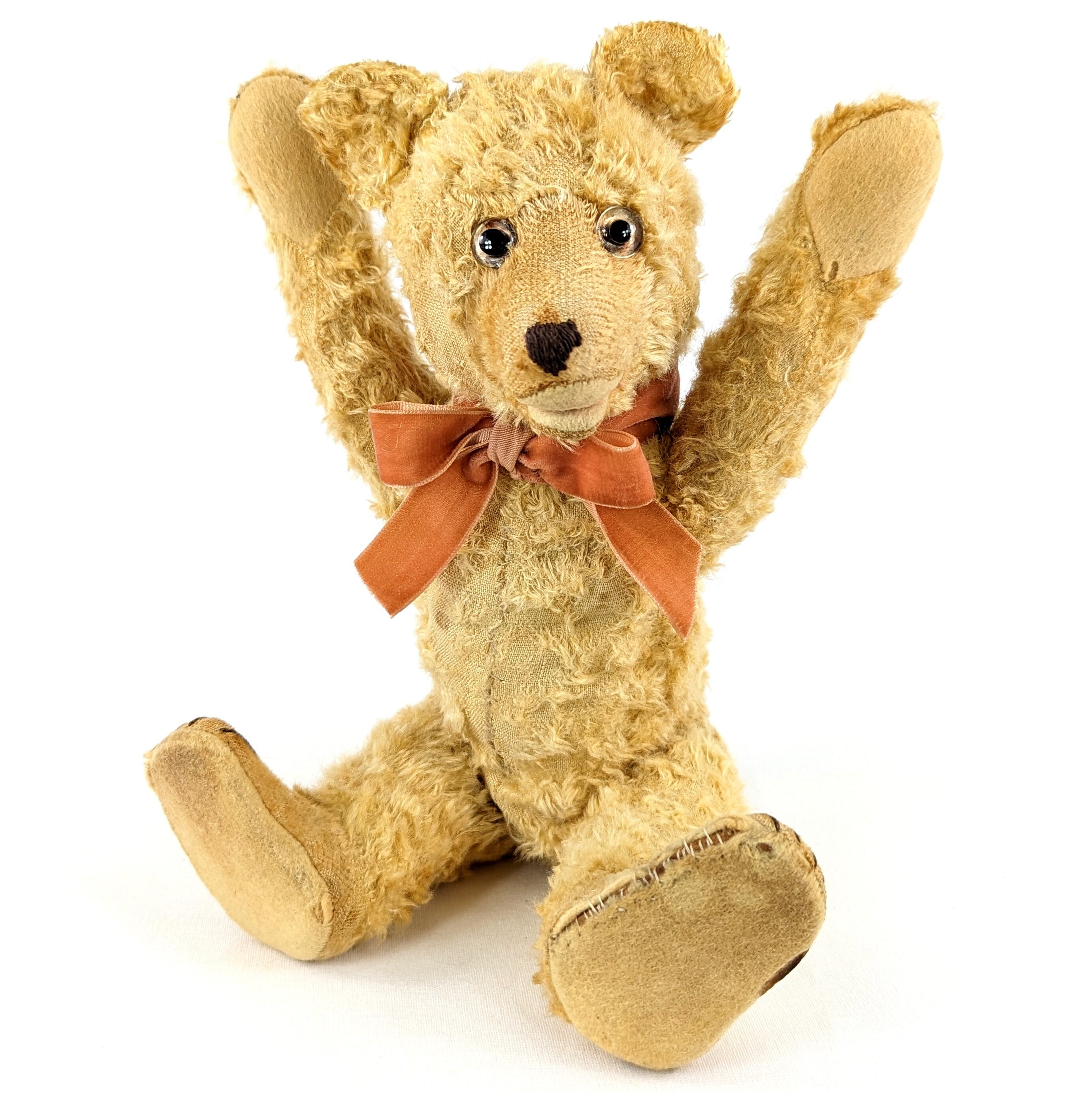 シュタイフ 古い時代のテディベア シュタイフ テディベア ヴィンテージ 1948～1949年 シルク製 11インチ