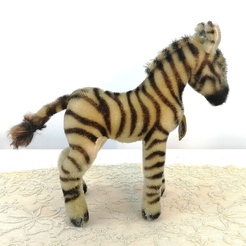 Steiff Zebra with all IDs 9 inches vintage 1966 to 67 produced | Etsy