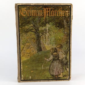Brothers Grimm Fairy Tales from 1920s beautifully illustrated antique book