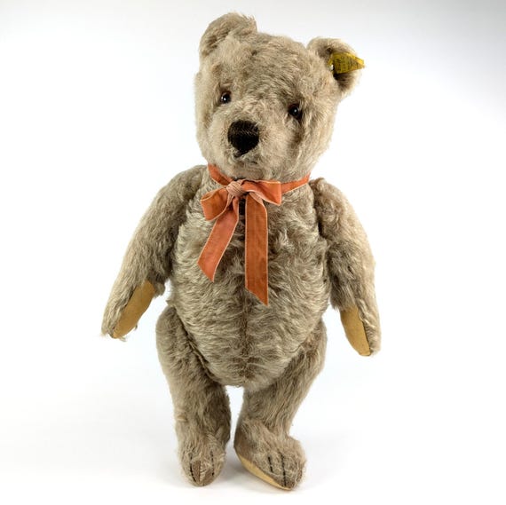 Steiff Teddy Bear With Button and Label 17 Inches Vintage 1959 to