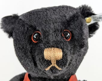 Steiff Black Teddy Bear 1912 Titanic Memorial 14 Inches Vintage