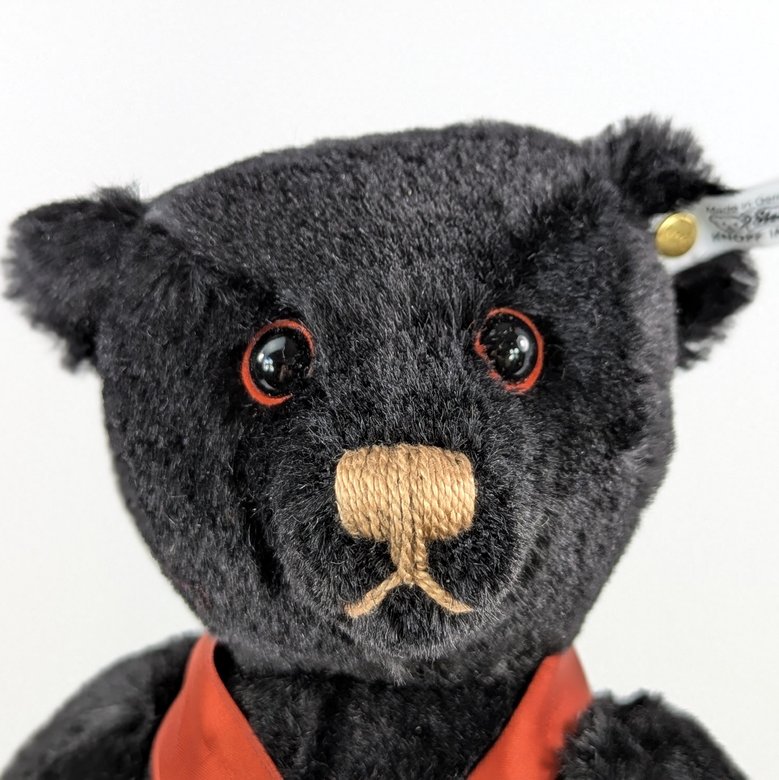 Steiff Black Teddy Bear 1912 Titanic Memorial 14 Inches Vintage
